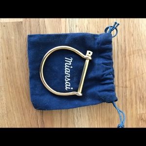 miansai gold plated cuff